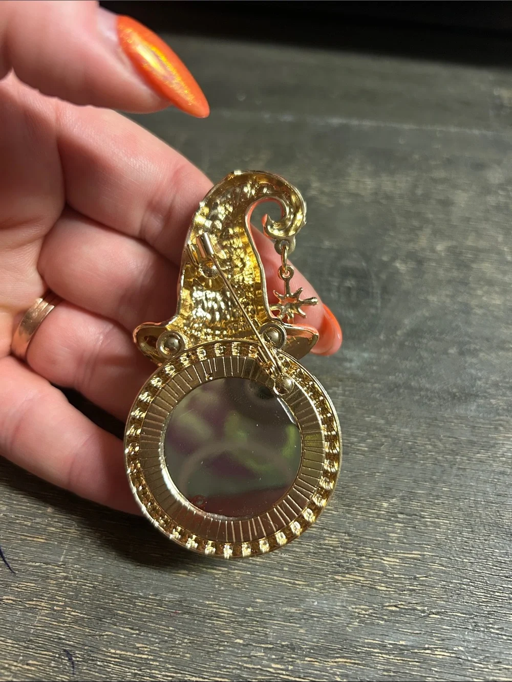whimsical celestial brooch and pendant an iridescent 